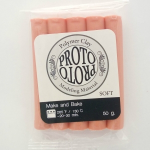 Proto Make and Bake Polymer Clay (50 gms) - Light Pink