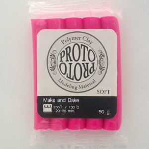 Proto Make and Bake Polymer Clay (50 gms) - Pink