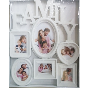 Photo Frame (White) - Family