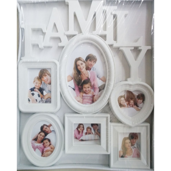 Photo Frame (White) - Family