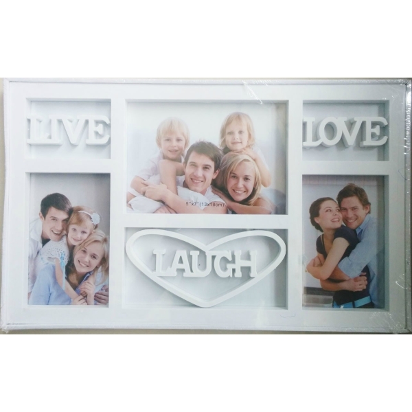 Photo Frame (White) - Live Love Laugh