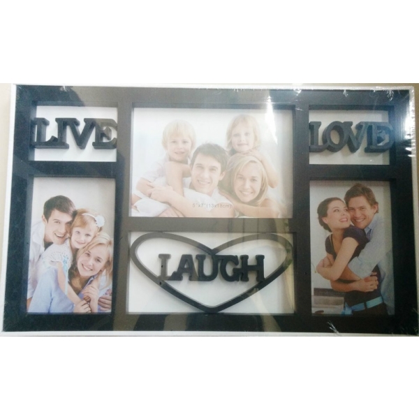 Photo Frame (Black) - Live Love Laugh