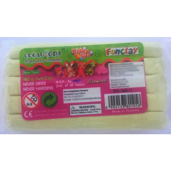 Kiddy FunClay - Ivory (160gm)