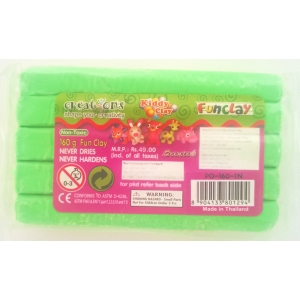 Kiddy FunClay - Neon Green (160gm)