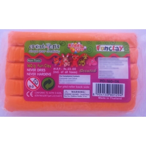 Kiddy FunClay - Neon Orange (160gm)