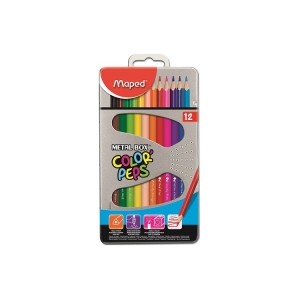 Maped Color'Peps Coloured Pencils - Metal Box of 12 Pcs