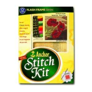 Anchor Stitch Kit - Scarlet Glory (19cm x 21cm)