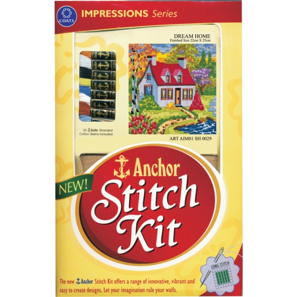 Anchor Stitch Kit - Dream Home (22cm x 25cm)