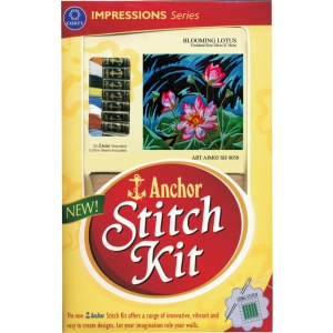 Anchor Stitch Kit - Blooming Lotus (28cm x 36cm)