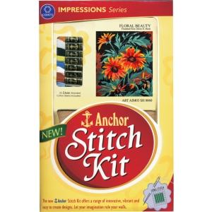 Anchor Stitch Kit - Floral Beauty (28cm x 36cm)