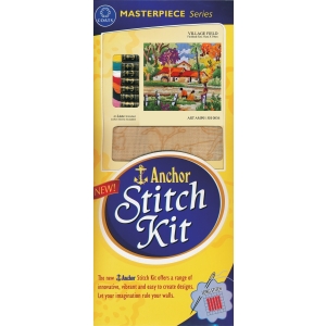 Anchor Stitch Kit - Village Field (33cm x 39cm)