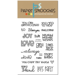 Paper Smooches Clear Stamp - Word Salad