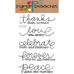 Paper Smooches Clear Stamp - Pretty Phrases