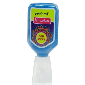 Fevicryl 3D Outliner - Glitter Blue (20ML)