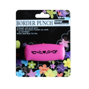 Kamei Border Punches - Heart and Swirls