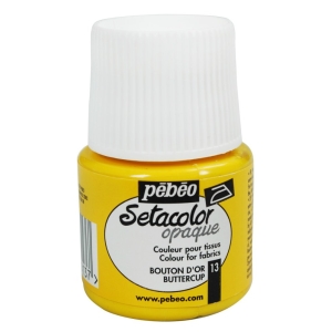 Pebeo Setacolor Opaque Fabric Paint - ButterCup