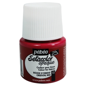 Pebeo Setacolor Opaque Fabric Paint - Oriental Red