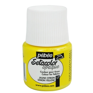 Pebeo Setacolor Opaque Fabric Paint - Lemon Yellow