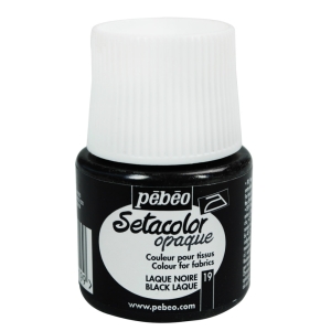 Pebeo Setacolor Opaque Fabric Paint - Black