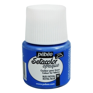 Pebeo Setacolor Opaque Fabric Paint - Royal Blue