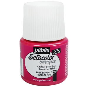 Pebeo Setacolor Opaque Fabric Paint - Bengal Pink