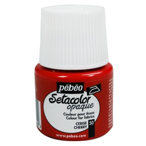 Pebeo Setacolor Opaque Fabric Paint - Cherry