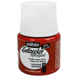 Pebeo Setacolor Opaque Fabric Paint - Sanguine