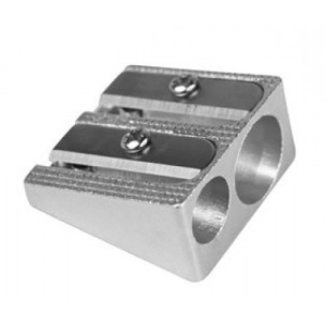 Milan Aluminium double use pencil sharpener