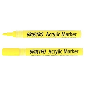 Brustro Acrylic Paint Marker - Lemon Yellow