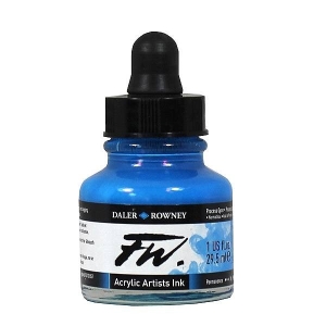 Daler-Rowney FW Acrylic Artists Ink 29.5ML - Process Cyan