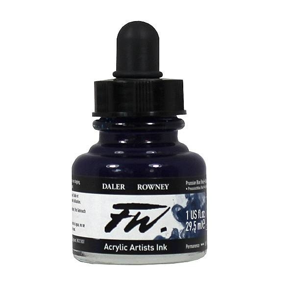 Daler-Rowney FW Acrylic Artists Ink 29.5ML - Prussian Blue