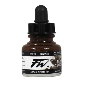 Daler-Rowney FW Acrylic Artists Ink 29.5ML - Burnt Umber