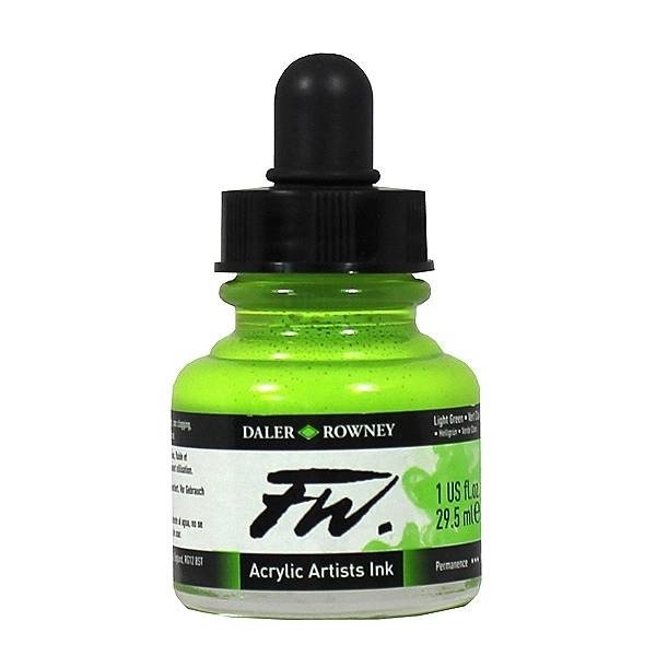 Daler-Rowney FW Acrylic Artists Ink 29.5ML - Light Green