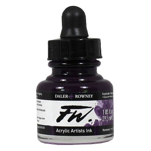 Daler-Rowney FW Acrylic Artists Ink 29.5ML - Purple Lake