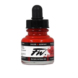 Daler-Rowney FW Acrylic Artists Ink 29.5ML - Flame Red