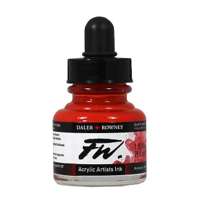 Daler-Rowney FW Acrylic Artists Ink 29.5ML - Scarlet