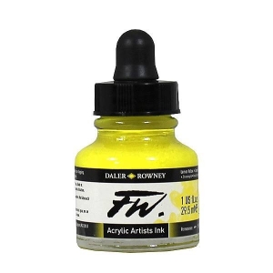 Daler-Rowney FW Acrylic Artists Ink 29.5ML - Lemon Yellow