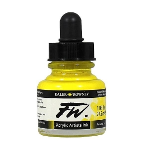 Daler-Rowney FW Acrylic Artists Ink 29.5ML - Process Yellow