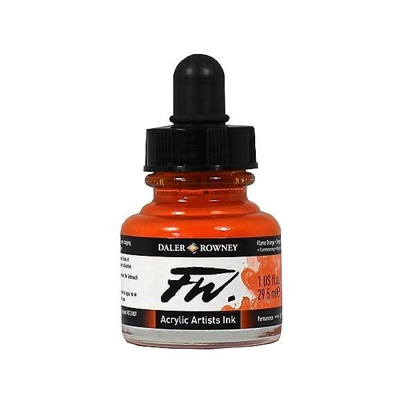 Daler-Rowney FW Acrylic Artists Ink 29.5ML - Flame Orange