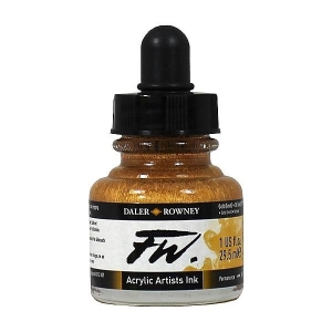 Daler-Rowney FW Acrylic Artists Ink 29.5ML - Gold (Imit)