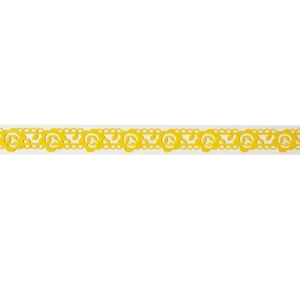 Decorative Tape Thin - Flowers and Vine (Yellow)