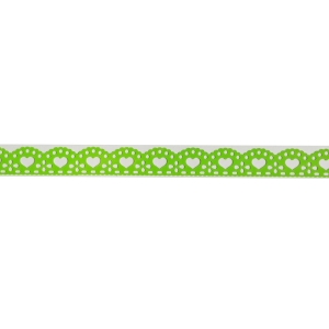 Decorative Tape Thin - Hearts (Green)