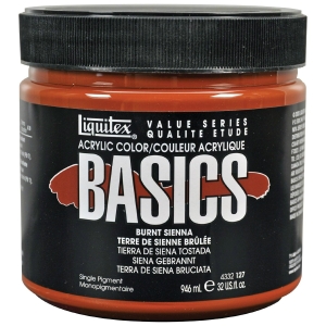 Liquitex Basics Acrylic Paint - Burnt Sienna (946ML)