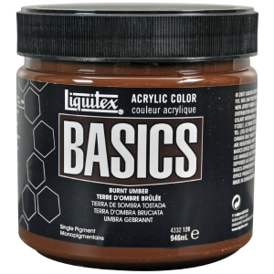 Liquitex Basics Acrylic Paint - Burnt Umber (946ML)