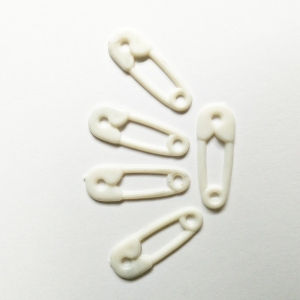 Baby Plastic Clips - White