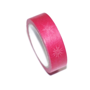 Snowflakes- Red and White - Japanese Washi Tape