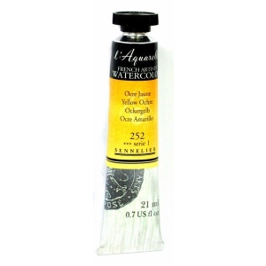 Sennelier l'Aquarelle French Artists' Watercolor 21 ML - Yellow Ochre