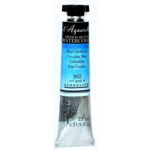 Sennelier l'Aquarelle French Artists' Watercolor 21 ML - Cerulean Blue