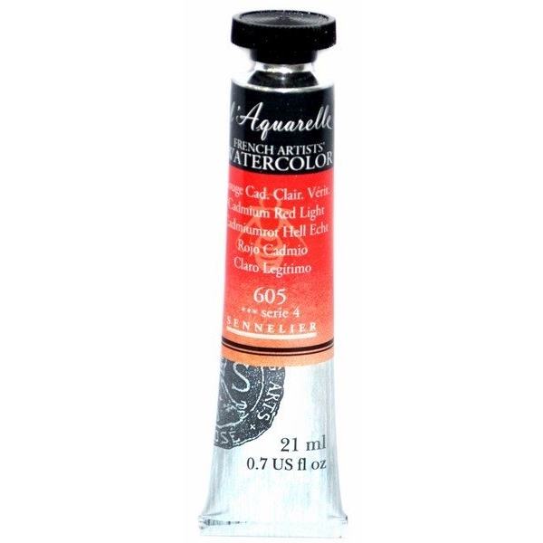 Sennelier l'Aquarelle French Artists' Watercolor 21 ML - Cadmium Red Light