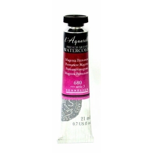 Sennelier l'Aquarelle French Artists' Watercolor 21 ML - Permanent Magenta